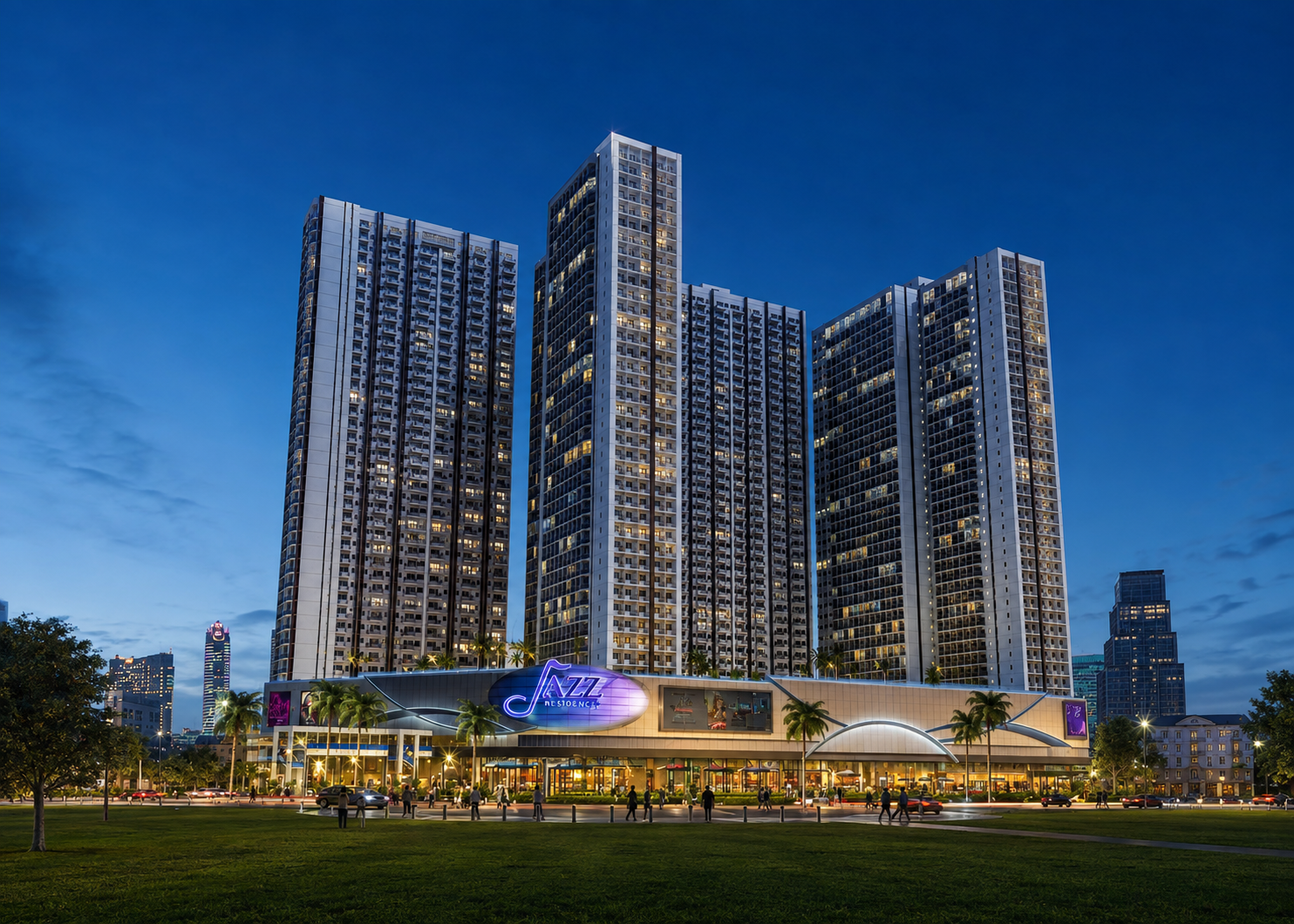 1 BR End Unit with Balcony at Jazz Residences (JAZZB024238)