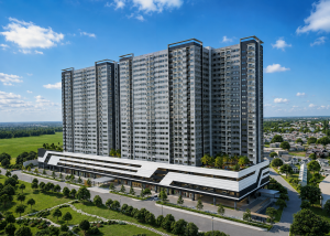 1 BR End Unit at Twin Residences (TWINB022616)